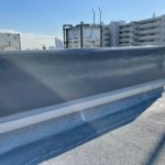 屋上防水　アスファルトシート防水　施工完了
