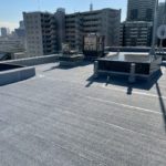 屋上防水　アスファルトシート防水　施工完了
