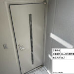 鉄扉　塗装施工完了