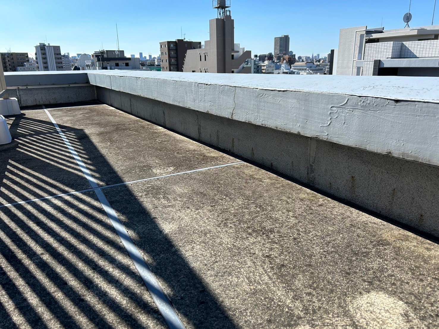 屋上防水工事　ウレタン防水　施工前