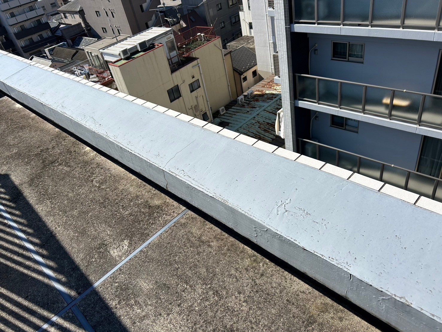 屋上防水工事　ウレタン防水　施工前