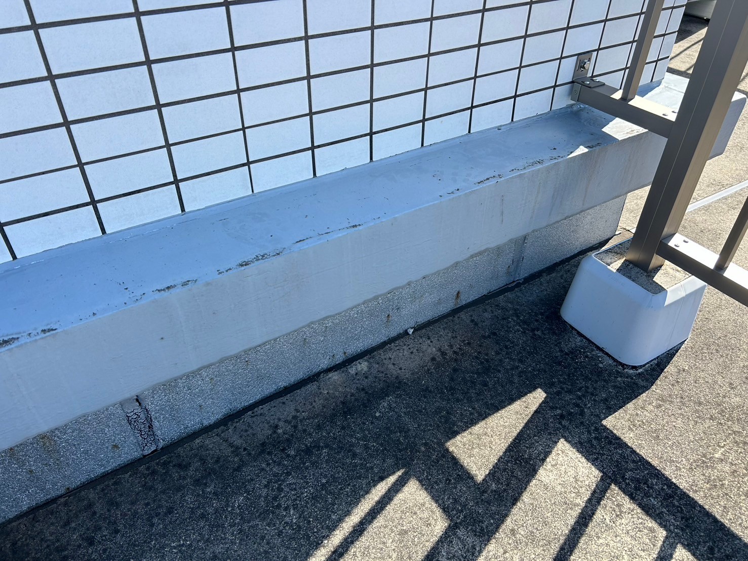 屋上防水工事　ウレタン防水　施工前