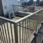 屋上防水工事　ウレタン防水　長尺シート貼替　施工前