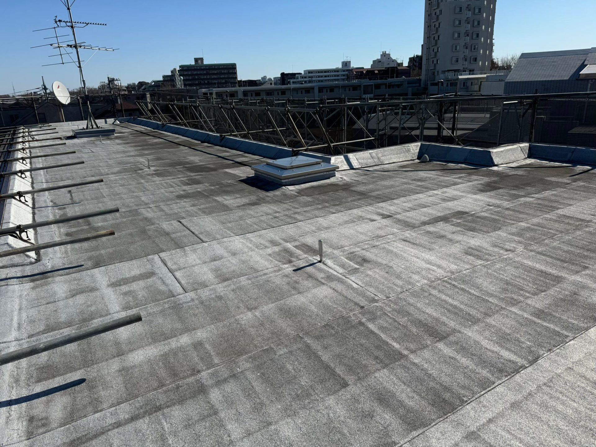 屋上　アスファルトシート防水　施工前