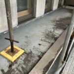 バルコニー　ウレタン防水工事　施工前
