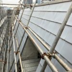 斜壁　鉄部塗装工事　施工前