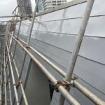 斜壁　鉄部塗装工事　施工完了