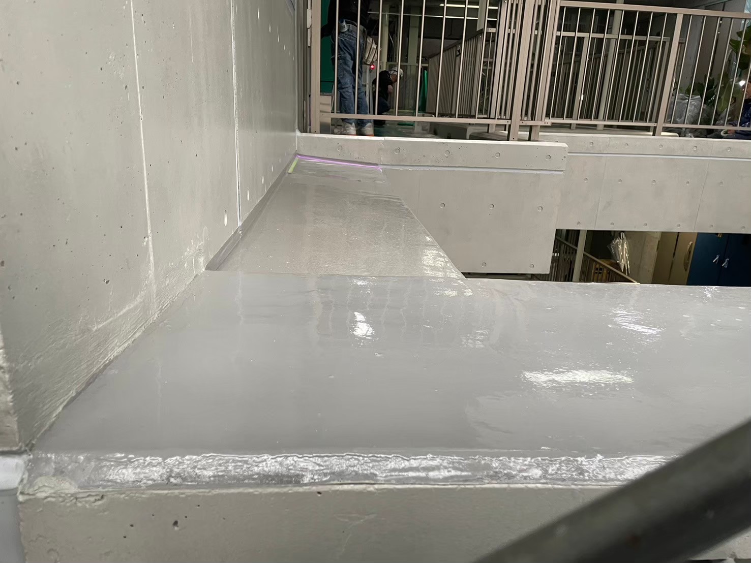 大梁　ウレタン防水工事　施工完了