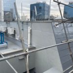 斜壁　鉄部塗装工事　施工完了