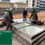 ガラス取り外し　施工中