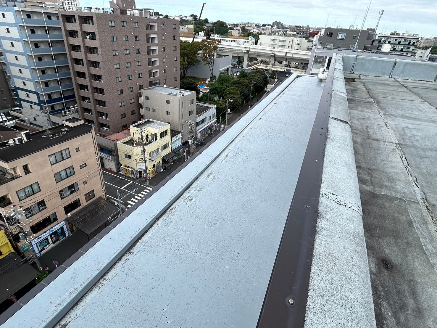 屋上防水　アスファルトシート防水　施工前