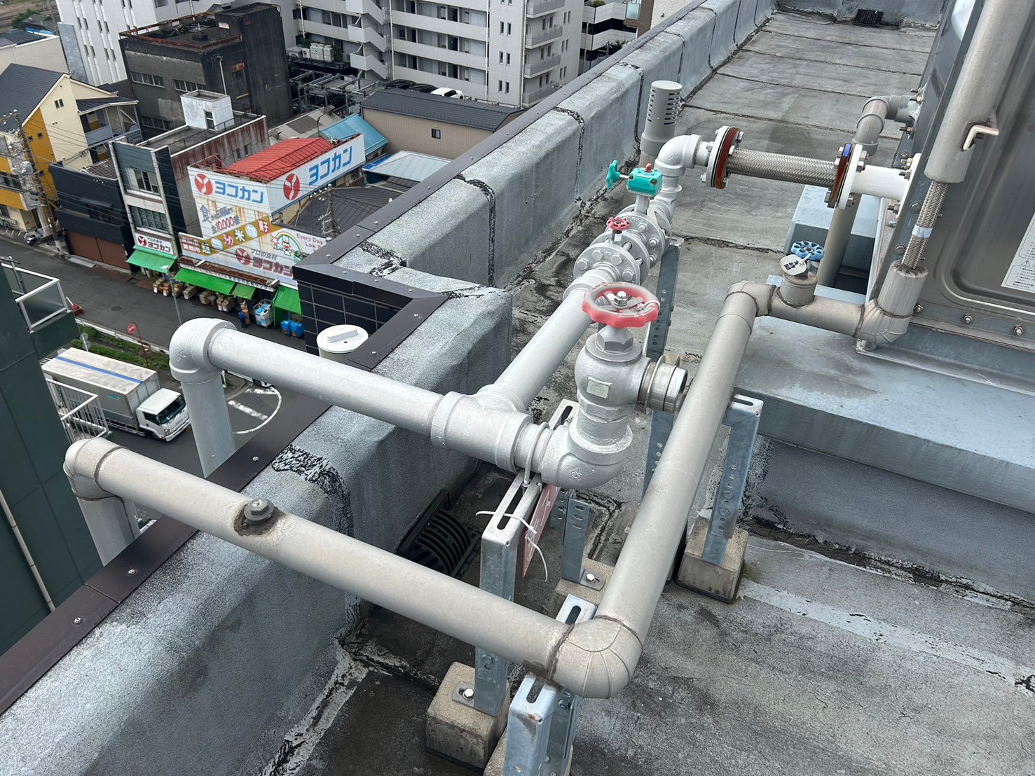 屋上防水　アスファルトシート防水　施工前