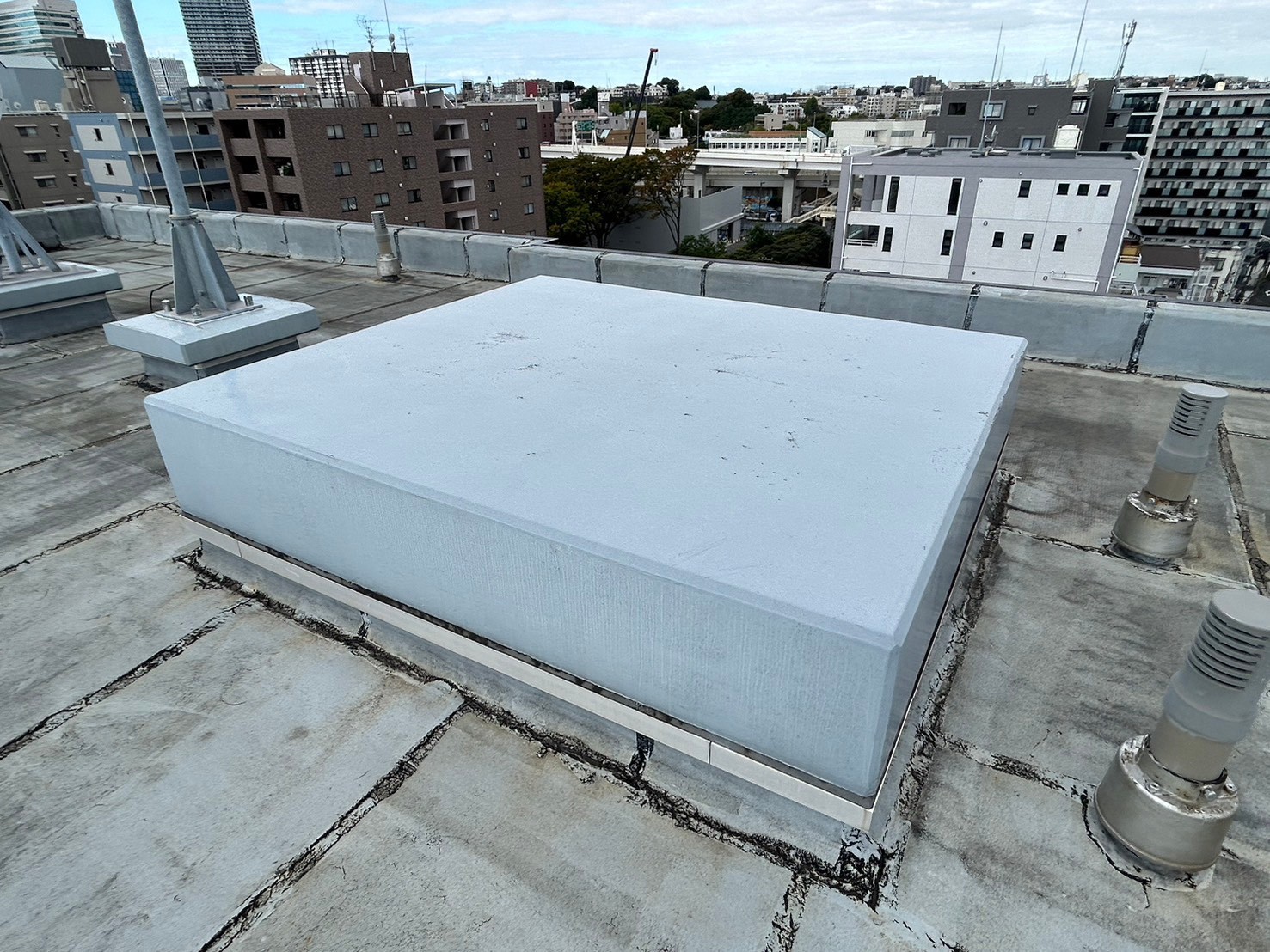 屋上防水　アスファルトシート防水　施工前