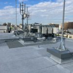 屋上防水工事　アスファルトシート防水　施工完了