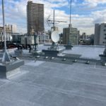屋上防水工事　アスファルトシート防水　施工完了