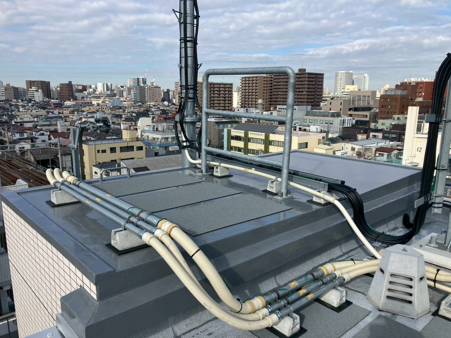 屋上防水工事　ウレタン防水　施工完了