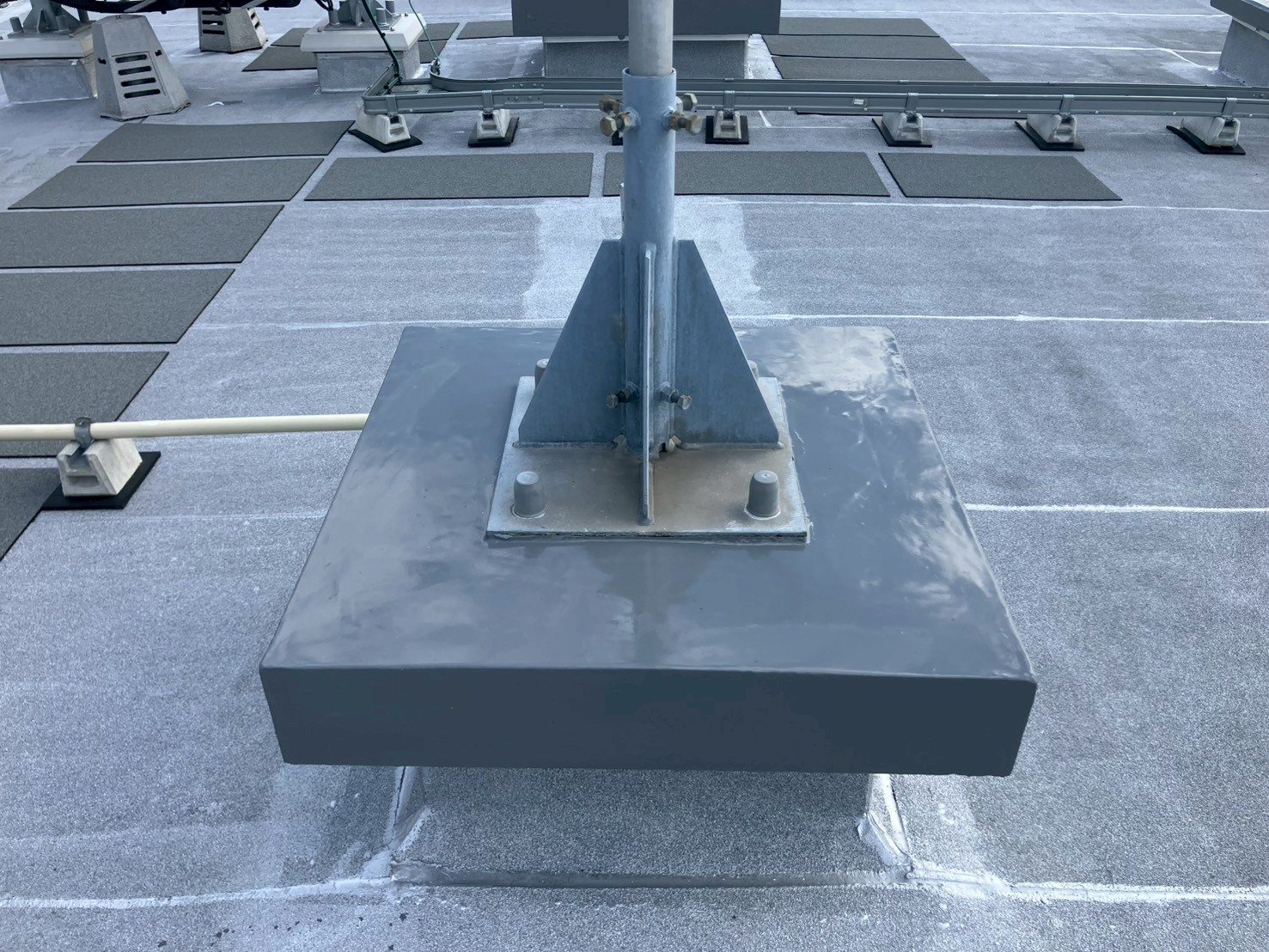 屋上防水工事　ウレタン防水　施工完了