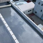 屋上防水工事　ウレタン防水　施工完了