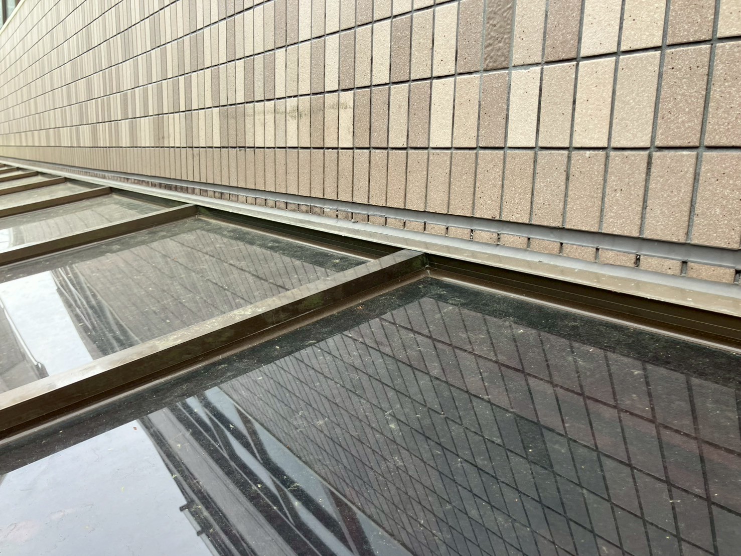 外壁洗浄　薬品洗浄　施工前