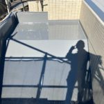 屋上防水工事　ウレタン塗膜防水　施工完了