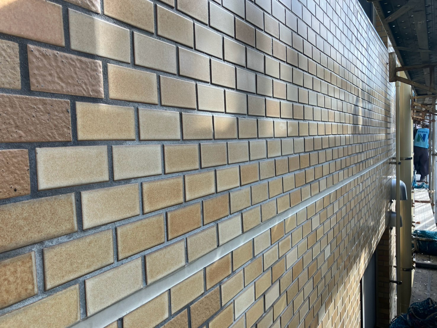 外壁タイル工事　施工完了