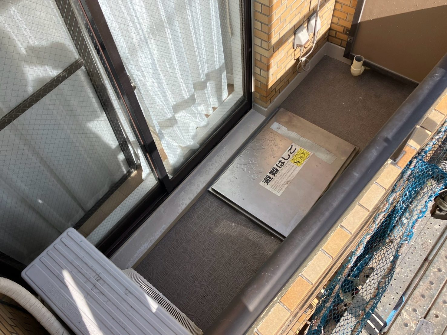 バルコニー防水工事　施工完了