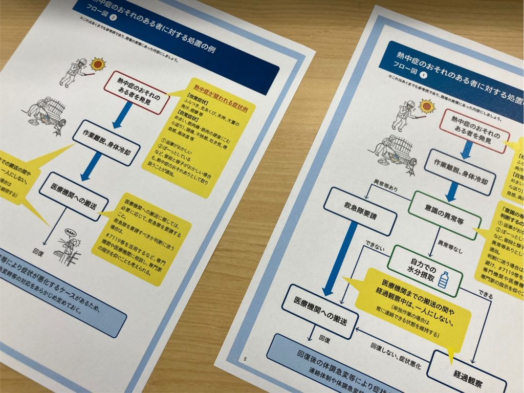 👷現場における熱中症対策☀️