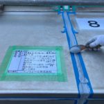 シーリング工事　ヘラ押さえ