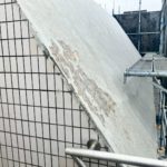 斜壁　防水工事　施工前