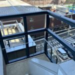 外部階段　塗装工事　施工完了