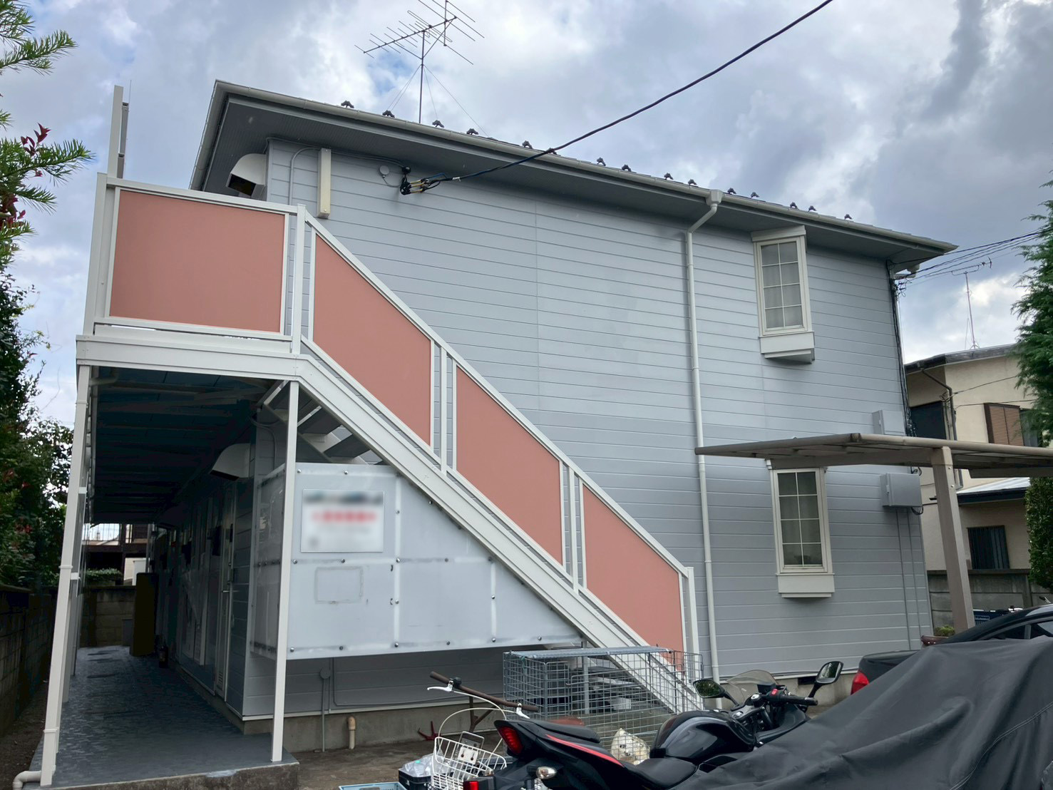 外壁塗装工事　施工完了